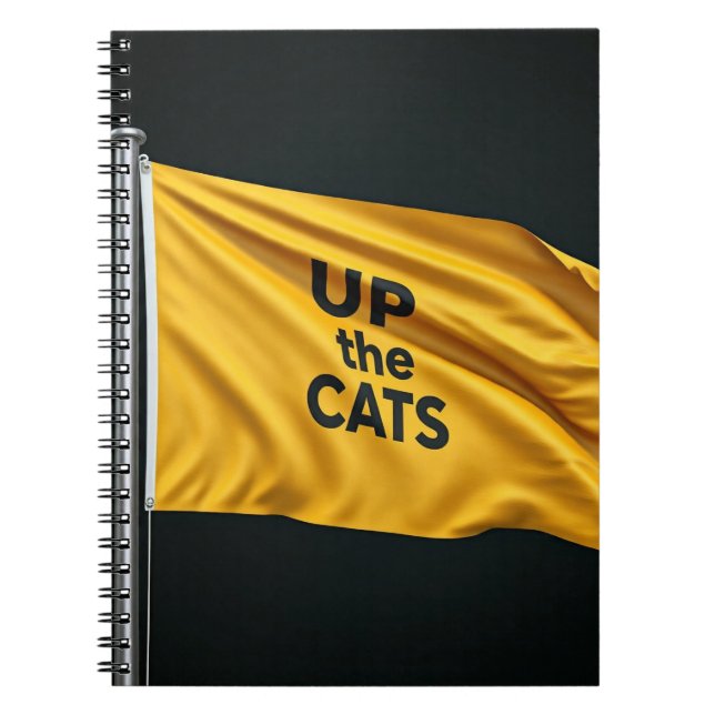 Up the Cats Spiral Notebook (Front)