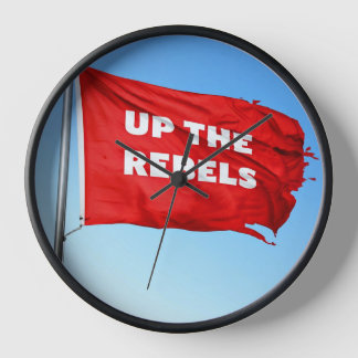 Up the Rebels themed Clock