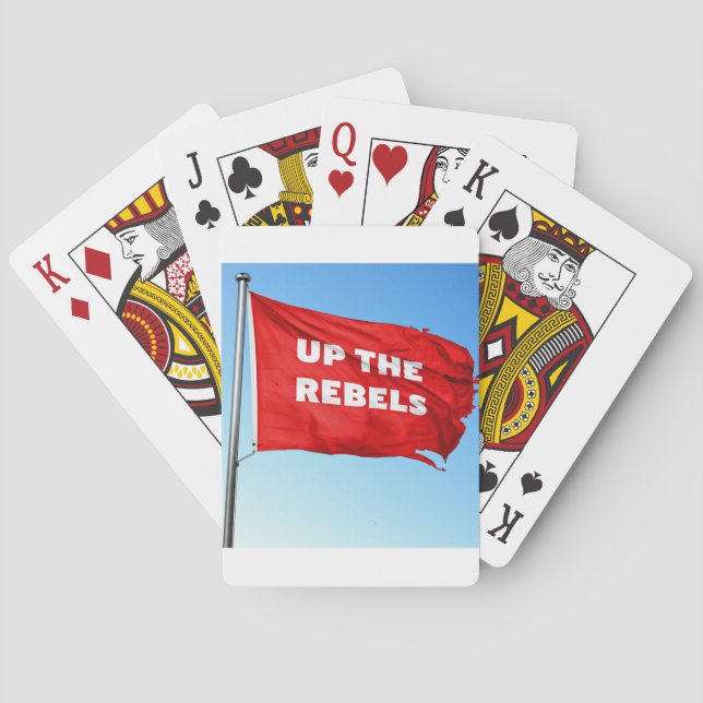 Up the Rebels themed Playing Carsd Playing Cards (Back)