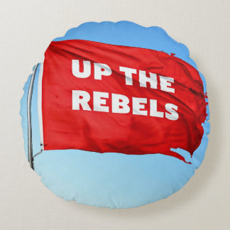 Up the Rebels themed Round Pillow
