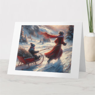 Up the Snowy Hill,  Card