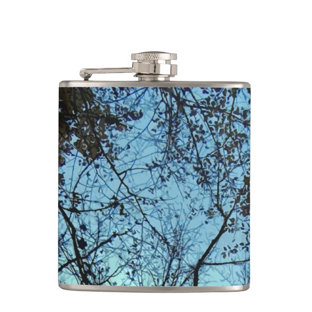 Up the Tree Hip Flask (Front)