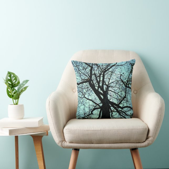 Up the Tree Throw Pillow (Chair)