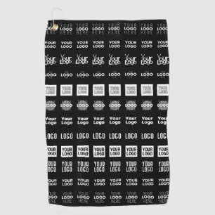 Up to 12 Different Logos or Uploaded Images Golf Towel
