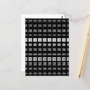 Up to 12 Different Logos or Uploaded Images Postcard