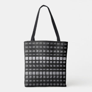 Up to 12 Different Logos or Uploaded Images Tote Bag