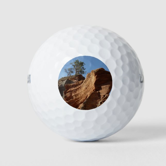 Up to Angels Landing in Zion National Park Golf Balls (Front)