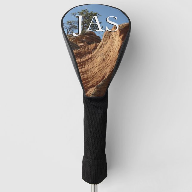 Up to Angels Landing in Zion National Park Golf Head Cover (Front)
