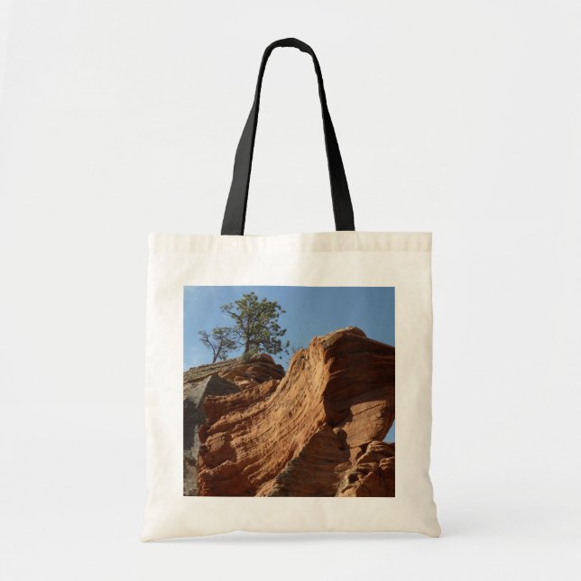 Up to Angels Landing in Zion National Park Tote Bag (Front)