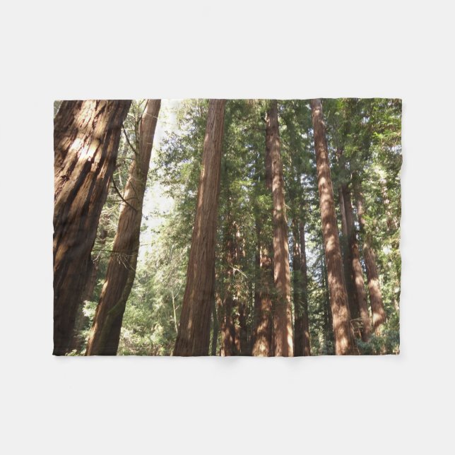 Up to Redwoods II at Muir Woods National Monument Fleece Blanket (Front (Horizontal))