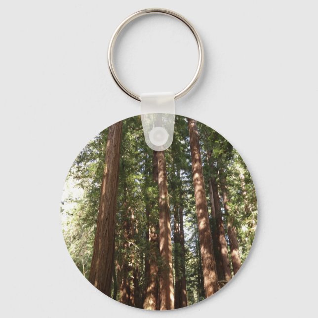 Up to Redwoods II at Muir Woods National Monument Keychain (Front)