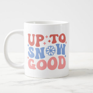 Up to Snow Good - Fun Winter Design Large Coffee Mug
