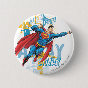 Up, Up and Away 2 Inch Round Button