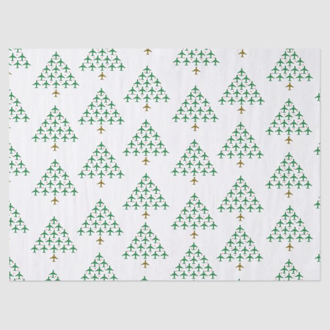 Up Up and Away Christmas Tree Tissue Paper (Front)