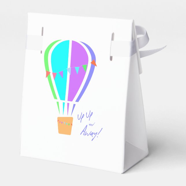 Up Up and Away! Favor Box (Back Side)