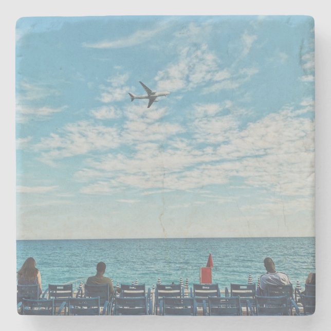 Up Up and Away Stone Coaster (Front)