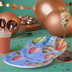 Up Up & Away 1st. Birthday Party  Paper Plate