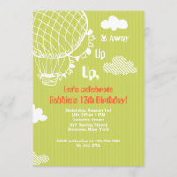 Up, Up & Away Invitation