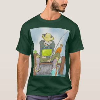 Up Walks his Dog colour T-Shirt