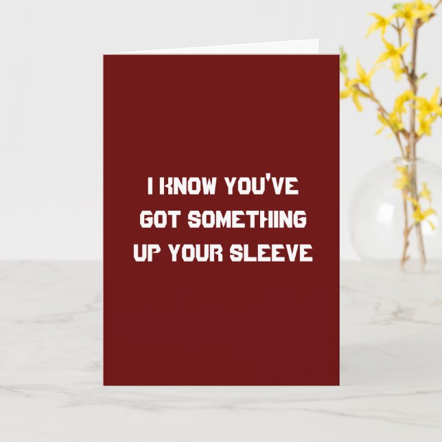 Up Your Sleeve, Spill The Beans Card (Yellow Flower)