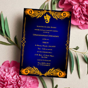 Upanayanam aka Hindu Holy Thread Janeu Ceremony Invitation