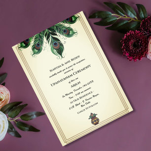 Upanayanam aka Hindu Holy Thread Janeu Ceremony Invitation