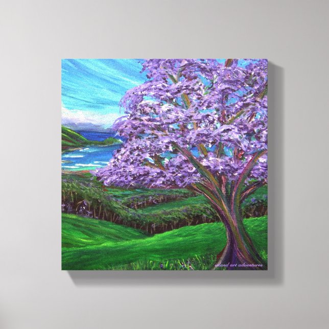 Upcountry Jacaranda Canvas Print (Front)