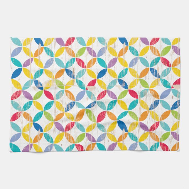 Upcycle Style Rainbow Medallions by CTP Kitchen Towel (Horizontal)