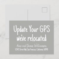 Update your GPS Add Details We've Relocated Moving
