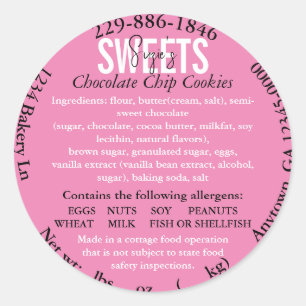 Updated Georgia State Cottage Law Ingredient Label