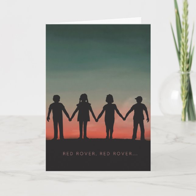 Updated nostalgic Red Rover 40th birthday card (Front)