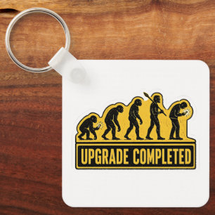Upgrade Completed Funny Evolution Keychain