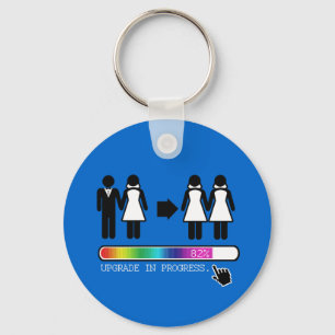 UPGRADE TO LESBIAN KEYCHAIN