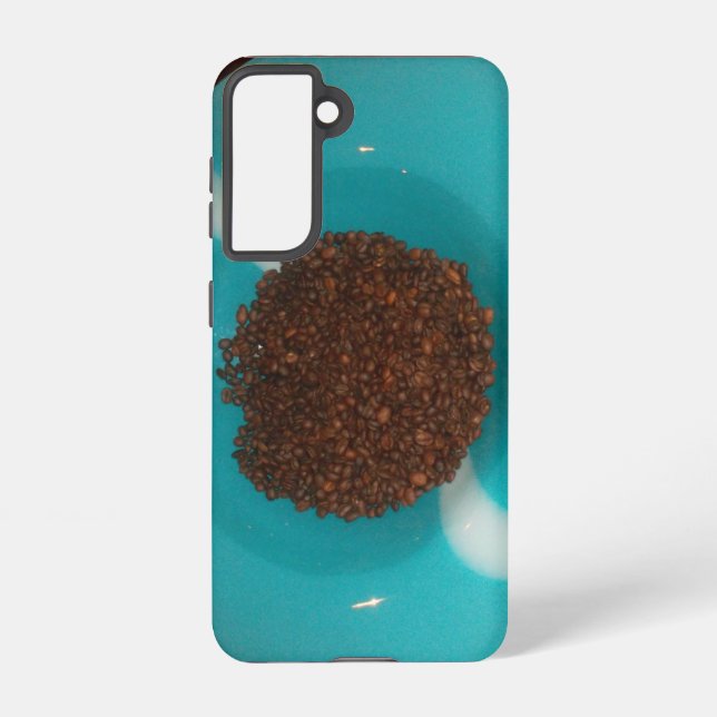 Upgrade Your Samsung with our Trendy Coffee Beans Samsung Galaxy S21 Case (Back)