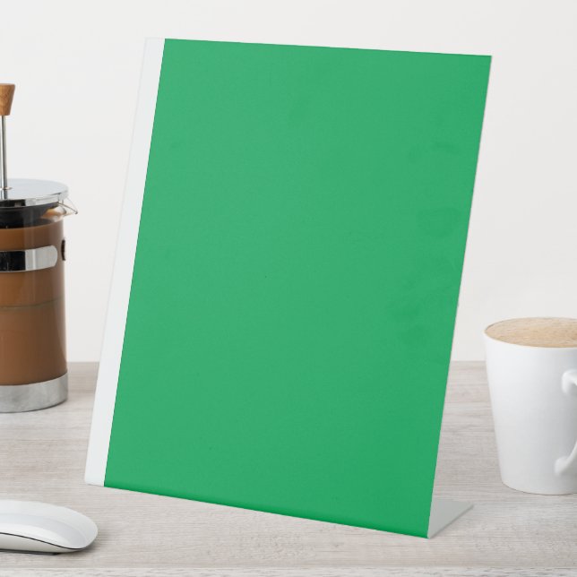 Upgrade Your Web Design with a Green Background Pedestal Sign (In SItu)