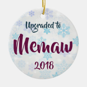 Upgraded To Memaw Personalized Christmas Ornament