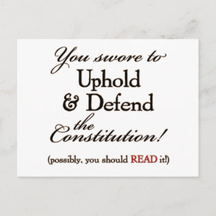 uphold and defend! postcard
