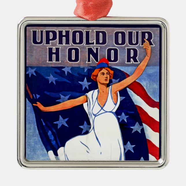 Uphold Our Honour Metal Ornament (Front)