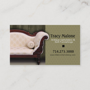 Upholstery Expert, Furniture Designer Business Card