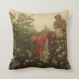 Upland Cotton Throw Pillow