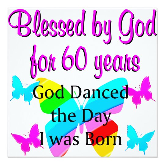 UPLIFTING 60TH BIRTHDAY CARD