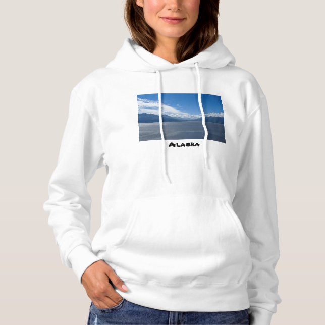 Uplifting Alaska Mountains Hoodie (Front)