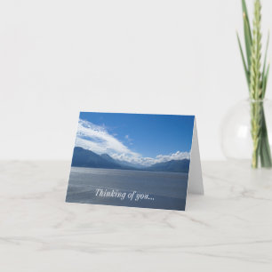 Uplifting Alaska Mountains Thinking Of You Card