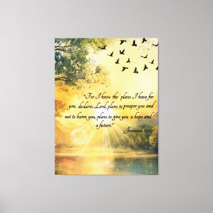 Uplifting Bible Verses Serene Nature Scenes Canvas Print