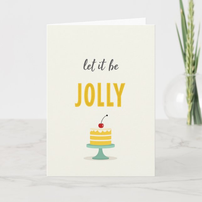 Uplifting Cake Birthday Card (Front)