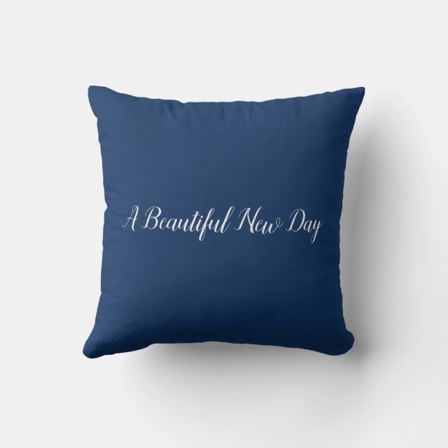 Uplifting Classic Flower Bloom Throw Pillow (Back)