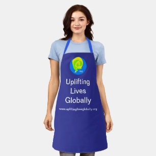 Uplifting Lives Globally, Apron - Blue