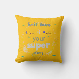 Uplifting Messages for a Confident You Throw Pillow