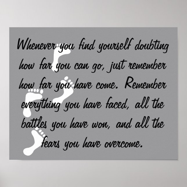 Uplifting poster a no fear reminder (Front)