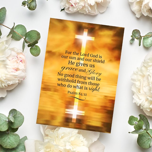 Uplifting Scripture Psalm 84:11  Card (Creator Uploaded)